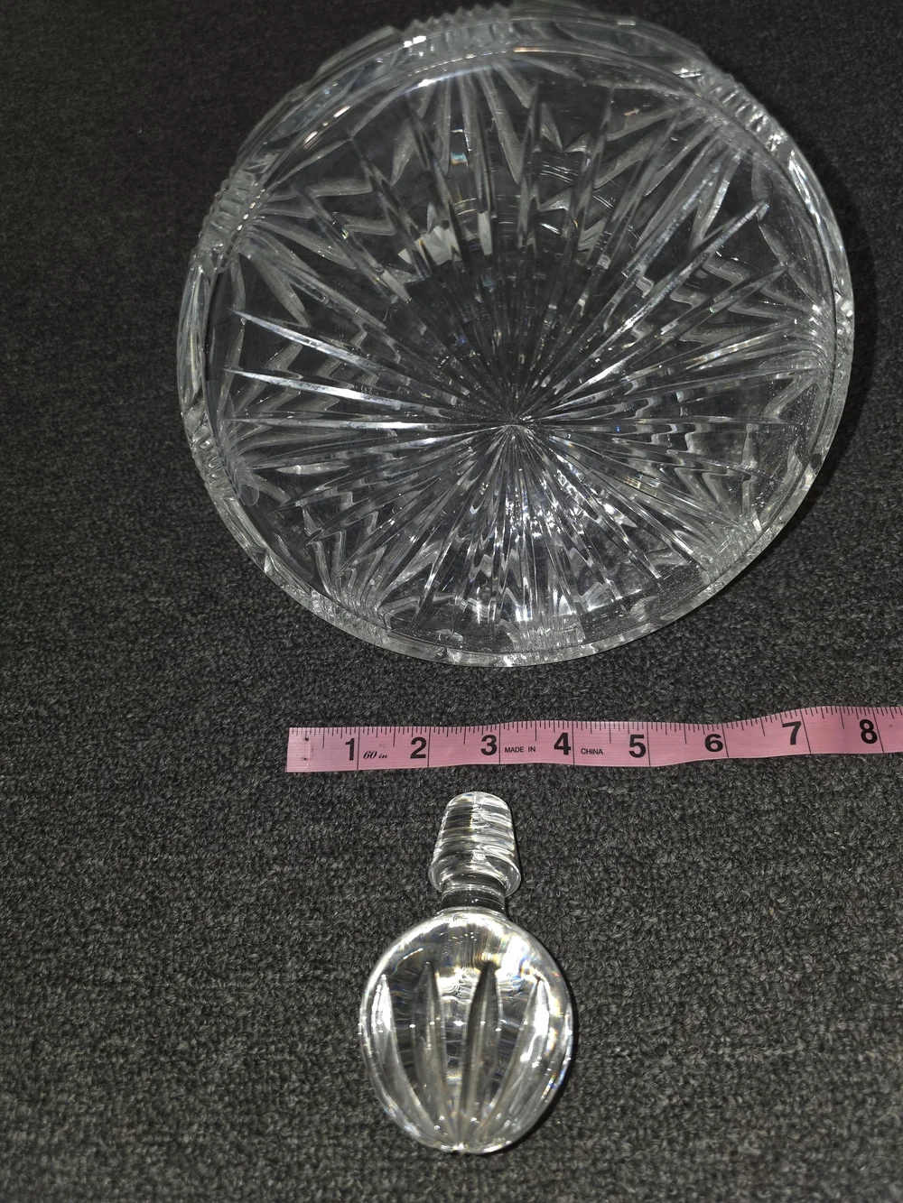 Crystal Clear From Slovakia  Glass Ships Captain Decanter